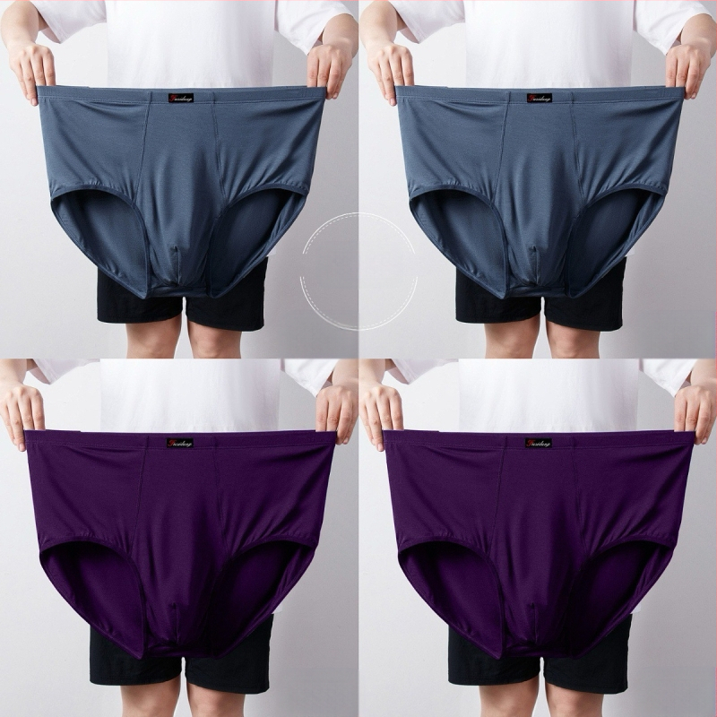 Ανδρικά Εσώρουχα Modal Σλιπ Ανδρικά Σλιπ με Ψηλή Μέση, Χαλαρά, Μεγάλα Μεγέθη 300 Jin