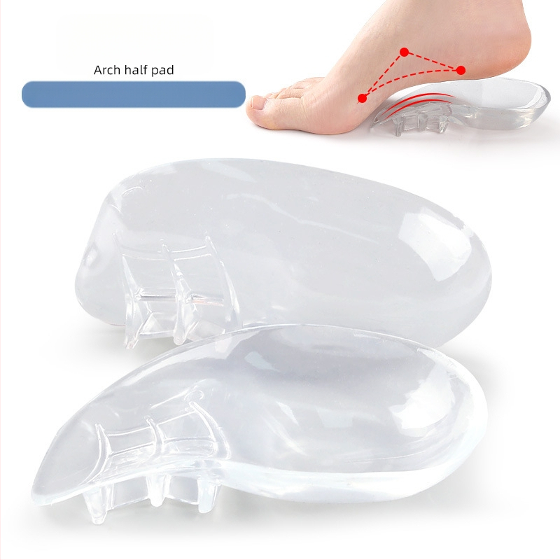 Permatomas pėdos arkos puspadis suaugusiesiems su išlenktomis kojomis viduje ir išorėje, ortopedinis pėdos arkos galinis padas, plokščias pėdos arkos atramos vidpadis