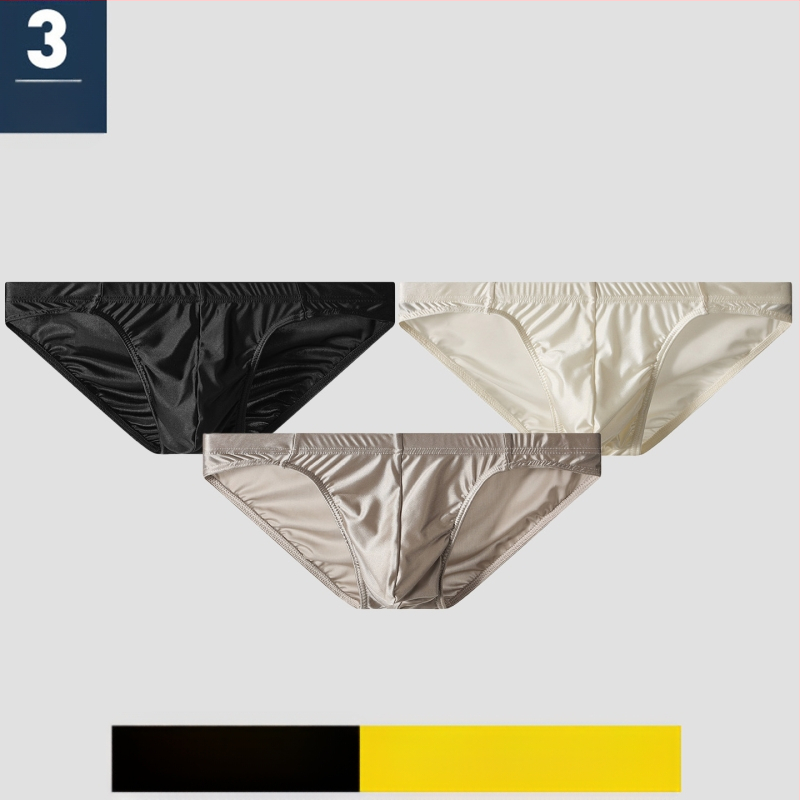 Jaunas satīna vīriešu apakšveļas zēniem, ledus zīda U-veida izliektas, īpaši plānas, seksīgas biksītes, jaunu vīriešu vienas daļas bikses