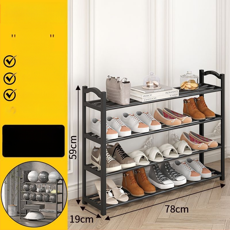 Kingariiul mitmekihiline majapidamise lihtne ukseava üliõpilaste ühiselamu tolmukindel ja tugevate kinnitustega populaarne kingakapp hoiuriiul