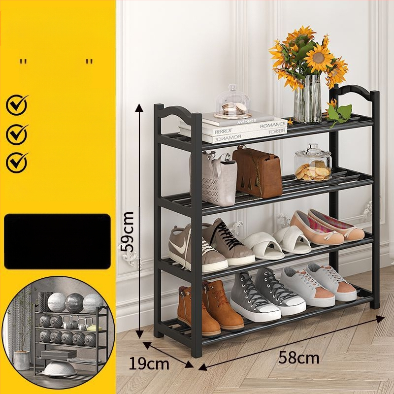 Kingariiul mitmekihiline majapidamise lihtne ukseava üliõpilaste ühiselamu tolmukindel ja tugevate kinnitustega populaarne kingakapp hoiuriiul