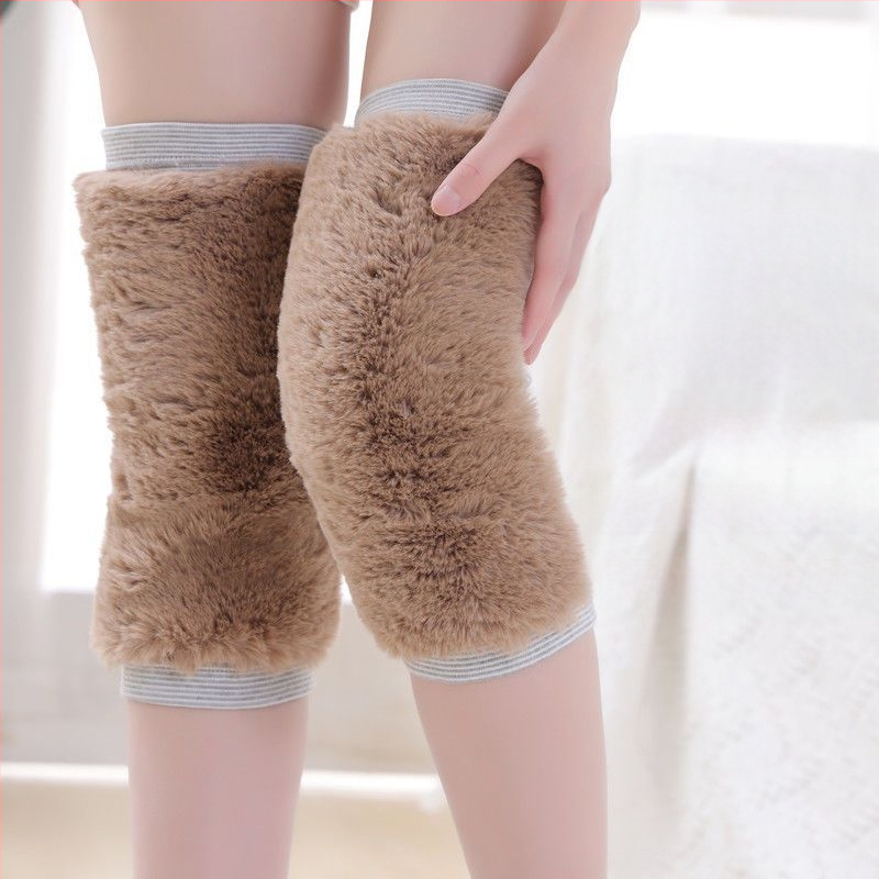 Genunchiere de iarnă din păr de cămilă, calde, rezistente la frig, pentru bărbați și femei, de vârstă mijlocie și vârstnici, căptușite cu fleece, îngroșate, rezistente la vânt, genunchiere, acoperă picioarele