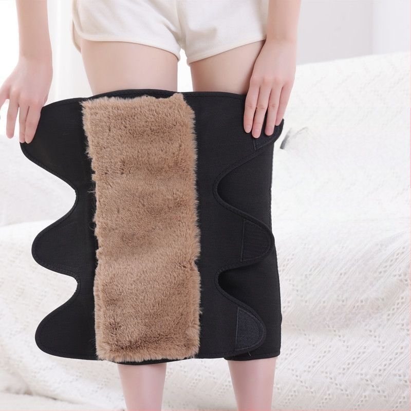 Genunchiere de iarnă din păr de cămilă, calde, rezistente la frig, pentru bărbați și femei, de vârstă mijlocie și vârstnici, căptușite cu fleece, îngroșate, rezistente la vânt, genunchiere, acoperă picioarele
