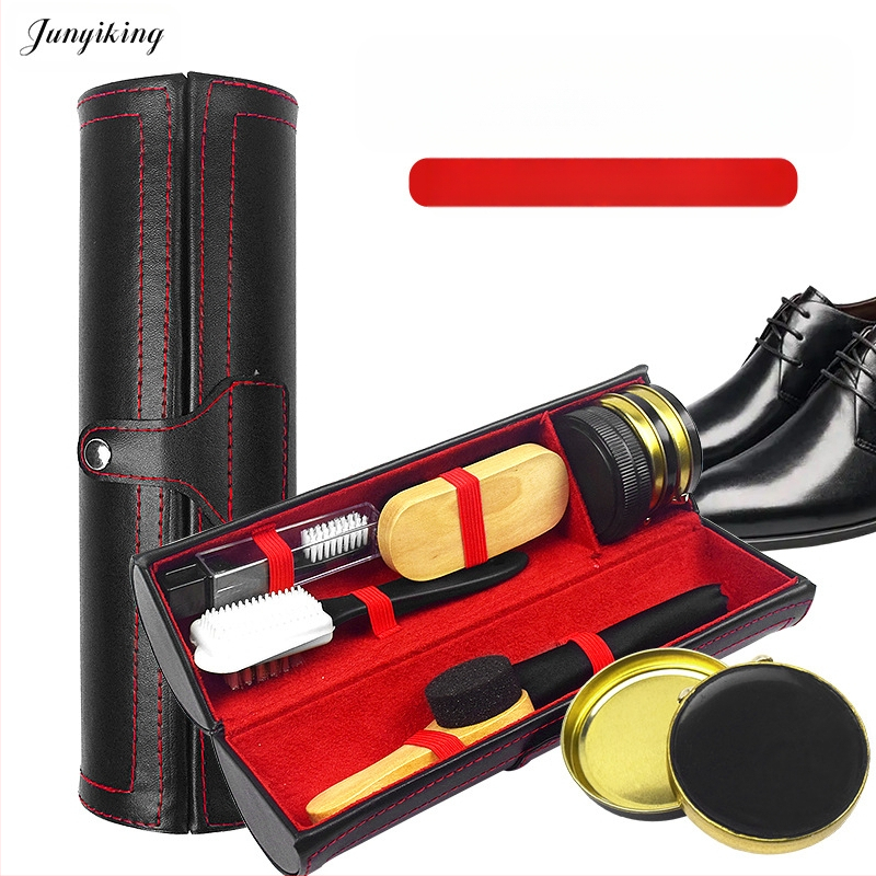 Odinių batų priežiūros ir poliravimo batų tepalo rinkinys, 11 dalių odinės avalynės priežiūrai, juodo bespalvio batų tepalo valymo ir priežiūros įrankiai