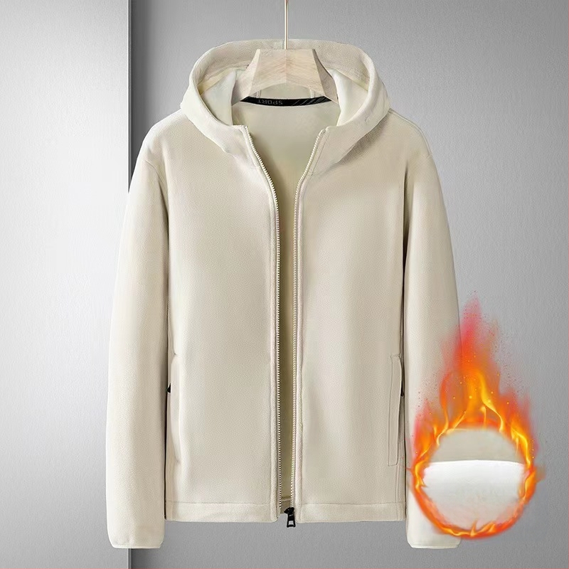 Φθινόπωρο/Χειμώνας 2024 Νέα Ζακέτα με Κουκούλα Wei Yi Ανδρικό Μπουφάν Wei Yi Olympic Velvet με Κουκούλα, Βαρέως Τύπου