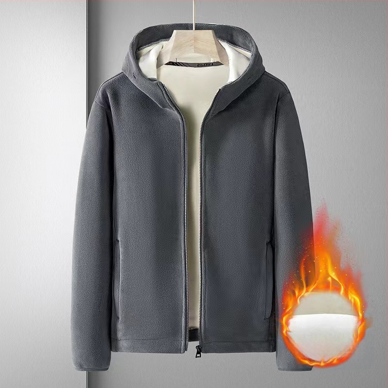 Φθινόπωρο/Χειμώνας 2024 Νέα Ζακέτα με Κουκούλα Wei Yi Ανδρικό Μπουφάν Wei Yi Olympic Velvet με Κουκούλα, Βαρέως Τύπου