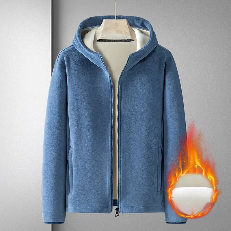 Φθινόπωρο/Χειμώνας 2024 Νέα Ζακέτα με Κουκούλα Wei Yi Ανδρικό Μπουφάν Wei Yi Olympic Velvet με Κουκούλα, Βαρέως Τύπου