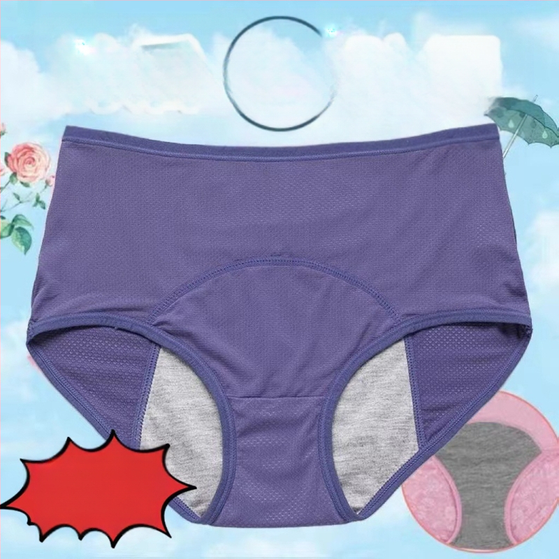 Piiriülese väliskaubanduse kõrge vöökohaga aluspesu hingava auguga naistele enne ja pärast menstruatsiooni lekkekindlad füsioloogilised püksid [8 värvi 10 jardi]]