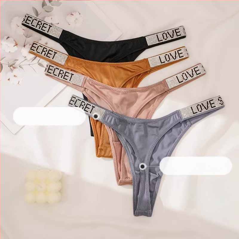 Ευρωπαϊκό και αμερικανικό σέξι χαμηλοκάβαλο παντελόνι, μοντέρνο στρινγκ με στρας, αθλητικό σέξι στρινγκ με άρση γοφών, αόρατο παντελόνι