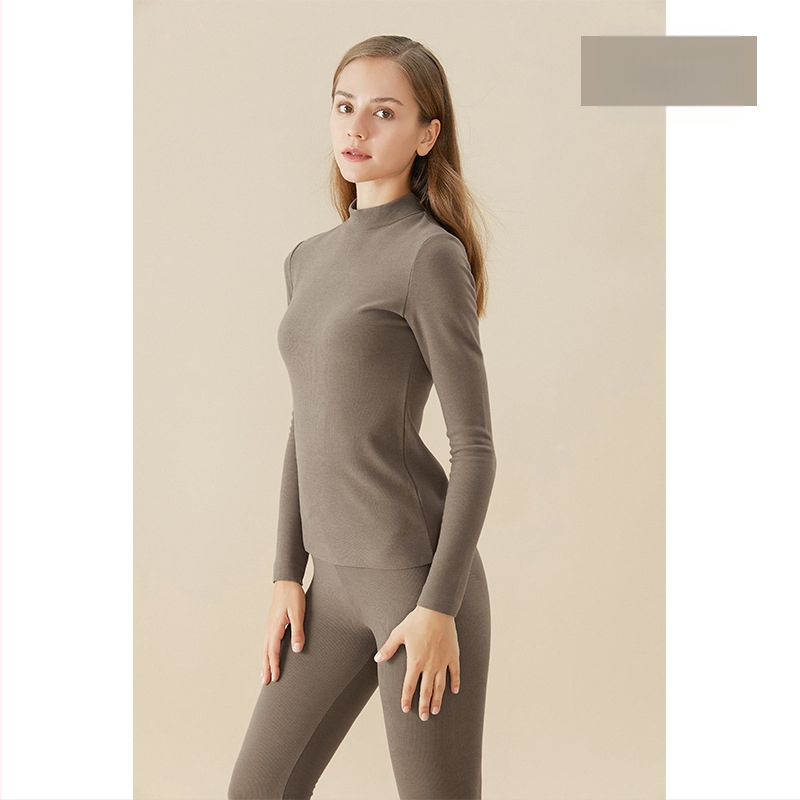 Ženska termalna odjeća za ljepotu kože s hijaluronskom kiselinom Derong za jesen i zimu 2024., nova majica s dugim rukavima i ovratnikom od kornjače