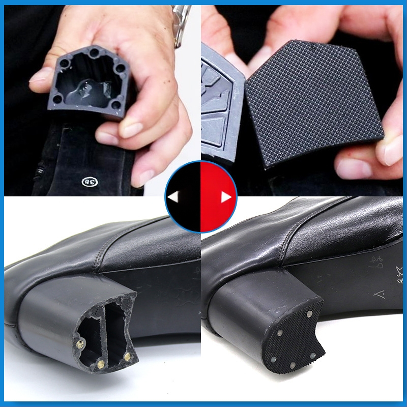 Sandale pentru femei, pantofi cu toc înalt, talpă de înlocuire anti-uzură, cauciuc rezistent la uzură, tendon de călcâi, anti-alunecare, amortizor cu crampoane