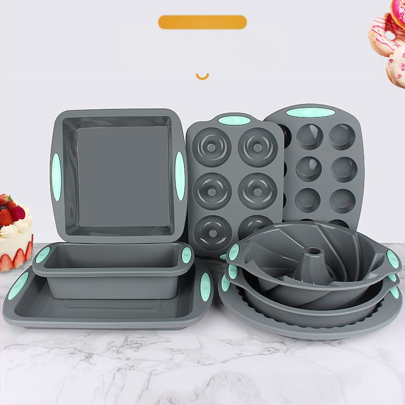 Küpsetusvorm silikoonist kahevärviline koogivorm silikoonist šifoonist küpsetusplaat Mafeni tassi röstsaia vorm sõõrikuvorm