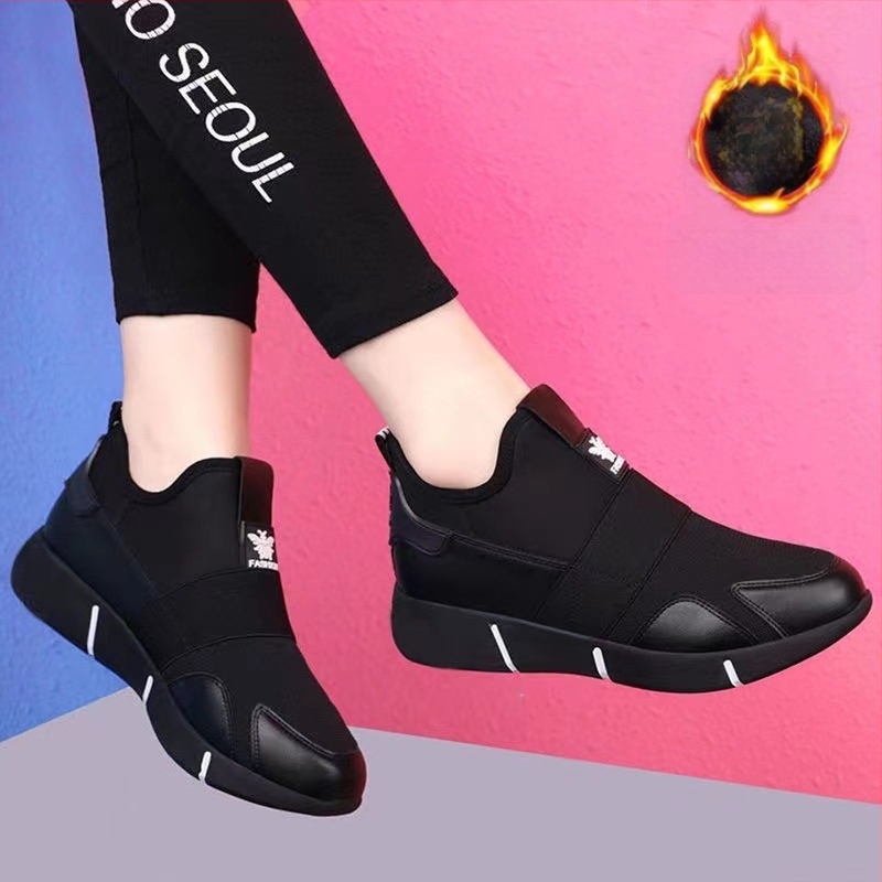 Ženske cipele za proljeće i jesen, prozračna mreža, mekani potplat, svestrane kožne cipele za hodanje, lijene cipele bez nazuvanja, velika veličina