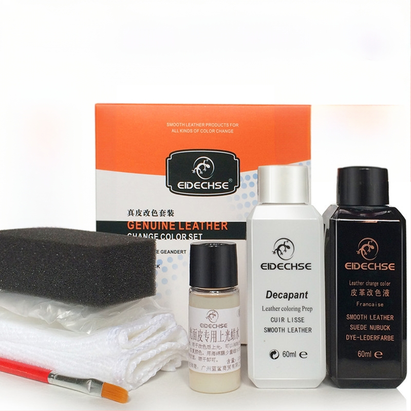 EIDECHSE Комплект за смяна на цвят, кожена чанта за диван, дрехи, яке и обувки, допълнение за смяна на цвят, реновирана цветна боя