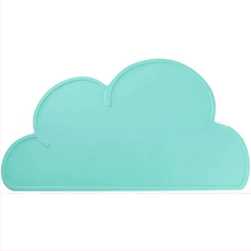 Sabiezināts bērnu galda paklājiņš, silikona mākoņu siltumizolācijas paklājiņš, radošs paliktnis, mājdzīvnieku pretslīdes noplūdes paklājiņš, pretapplaucēšanās galda paklājiņš