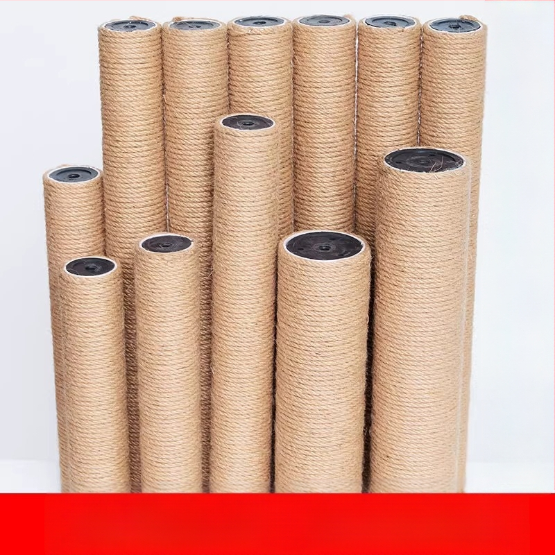 Kanapių virvės stulpas katėms laipiojimo rėmas stulpas džiuto sizalio pakaitinis stulpas katėms griebti stulpas savadarbis dangaus stulpas „pasidaryk pats“ sprogimai