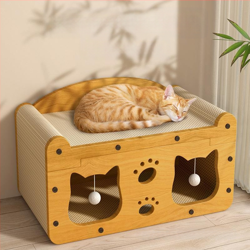 Vertikali katės draskymo lenta, katės lizdas, vientisa, atspari dilimui ir nešerianti katės letenų lenta, universali visiems metų laikams, žieminis katės namelis, kačių žaislai ir reikmenys