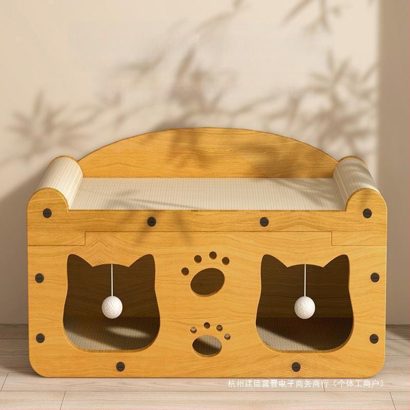 Vertikali katės draskymo lenta, katės lizdas, vientisa, atspari dilimui ir nešerianti katės letenų lenta, universali visiems metų laikams, žieminis katės namelis, kačių žaislai ir reikmenys