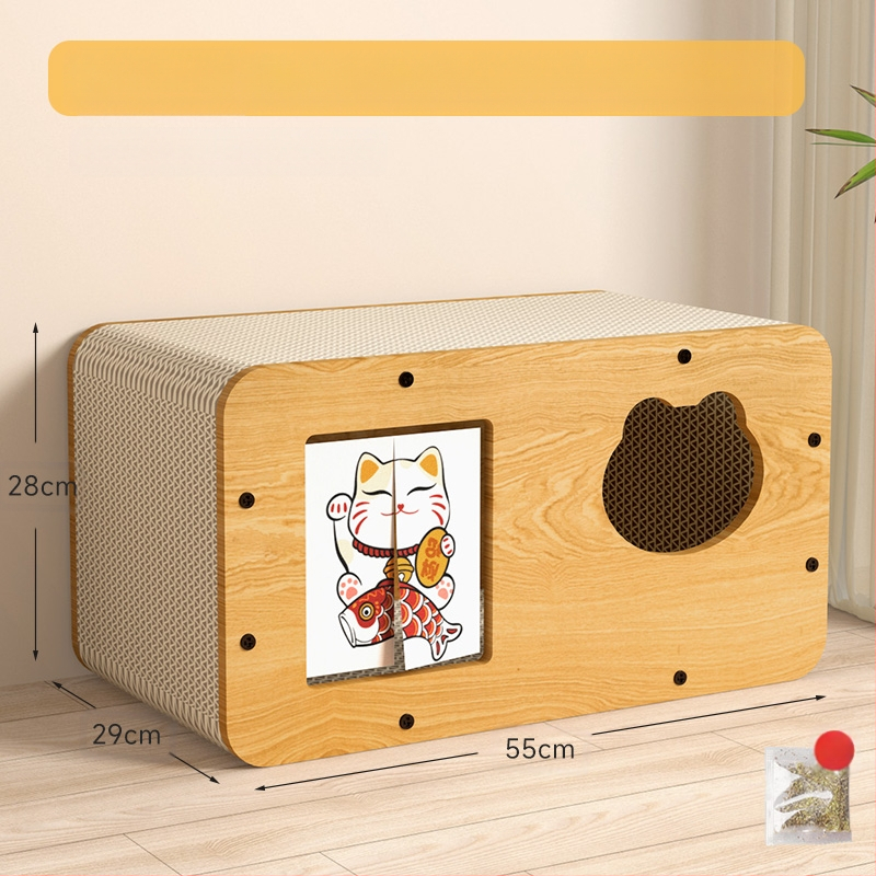 Vertikali katės draskymo lenta, katės lizdas, vientisa, atspari dilimui ir nešerianti katės letenų lenta, universali visiems metų laikams, žieminis katės namelis, kačių žaislai ir reikmenys