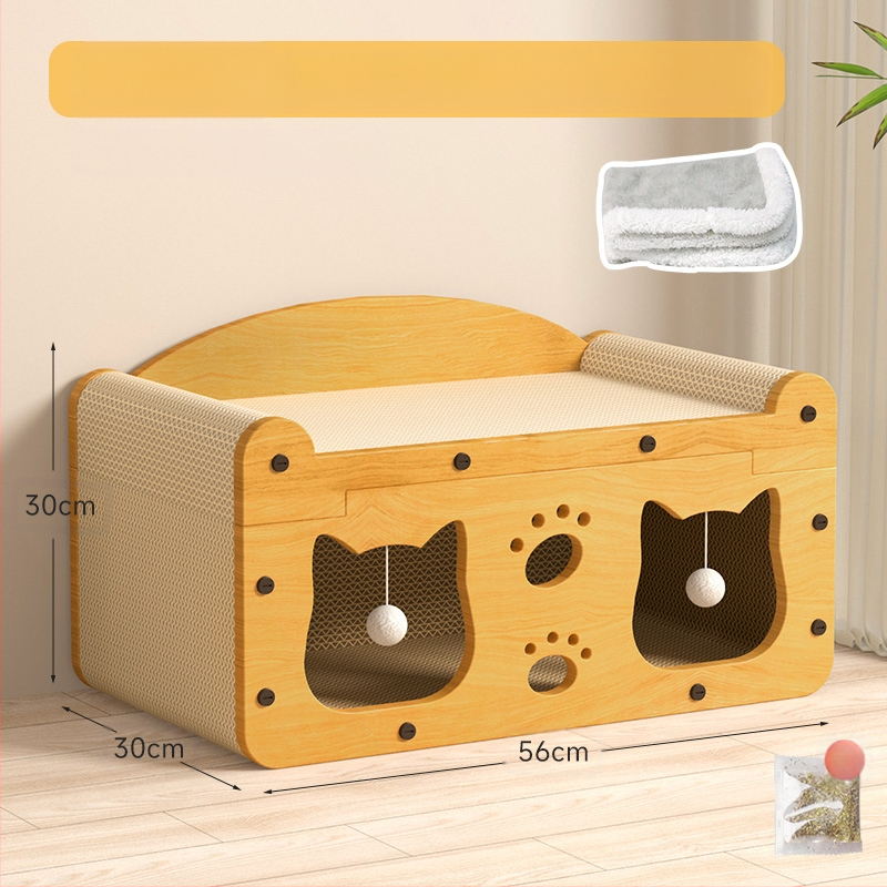 Vertikali katės draskymo lenta, katės lizdas, vientisa, atspari dilimui ir nešerianti katės letenų lenta, universali visiems metų laikams, žieminis katės namelis, kačių žaislai ir reikmenys