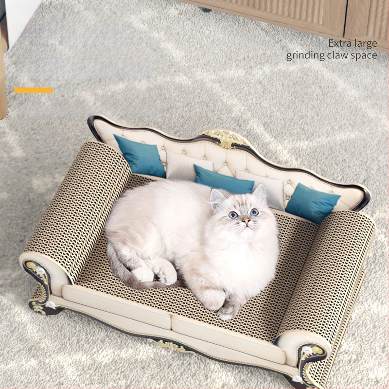 Katės lizdas, katės draskymo lenta, integruota katės sofa, didelė katės letenų lenta, atspari įbrėžimams, didelė sofa su apsauga nuo įbrėžimų