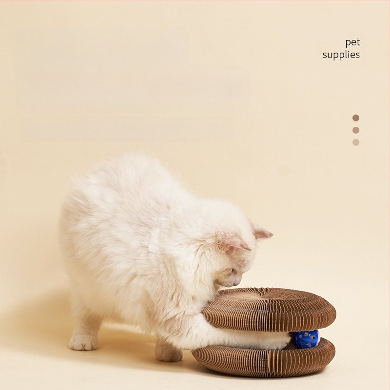 „Magic Organ“ katės draskymo lenta, sulankstomas kačių žaislas su varpeliu, savaiminio palengvinimo katės šlifavimo letena, gofruotas popierius, atsparus įbrėžimams katės lizdas