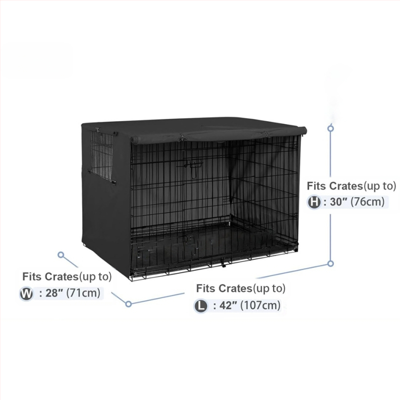 Husă transfrontalieră Amazon pentru cuști de câini, husă rezistentă din pânză Oxford pentru exterior, husă din fier, husă rezistentă la vânt, ploaie, zăpadă și praf