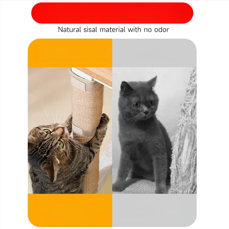 Kačių žaislinis stalo koja katėms draskyti sizalio kilimėlis katėms draskyti lenta, atspari dilimui, apsauga nuo įbrėžimų, stalas ir kėdė, nagų šlifavimo artefaktas katėms