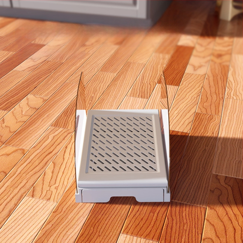 Piiriülene madala profiiliga kassiredel kassipoegadele, jälgedevastane liivamatt, kassi tualeti jalgade pühkimismatt, prügikontrolli platvorm, prügikontrolli tööriist lemmikloomadele