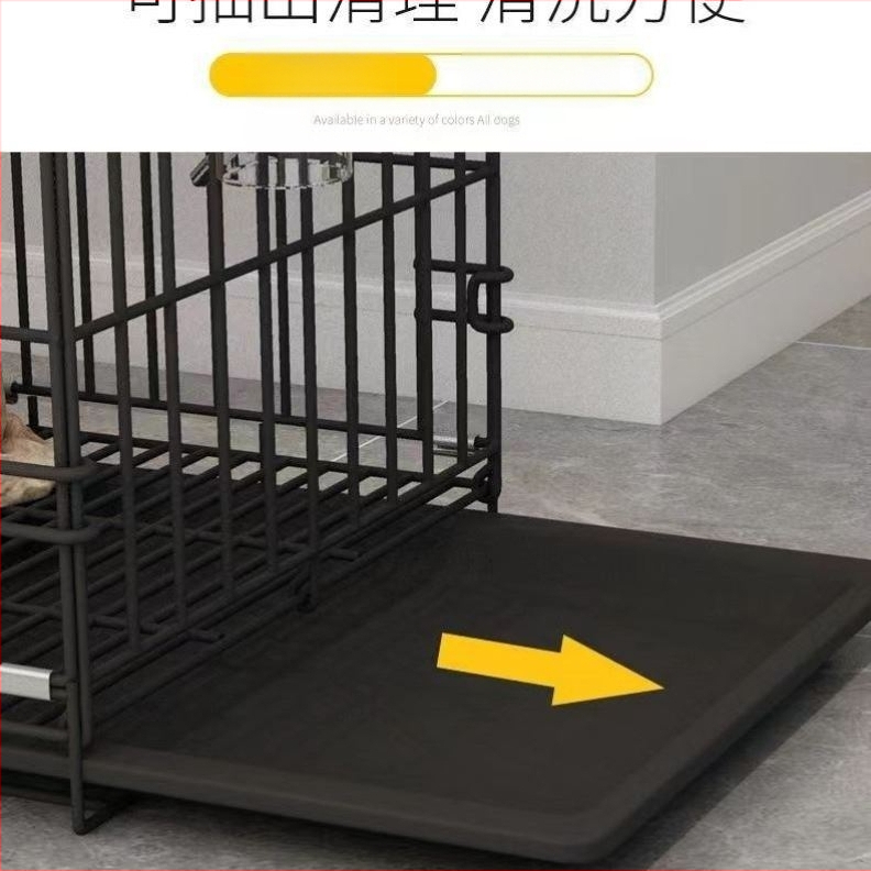 Összecsukható kutyaketrec kis kutyáknak és közepes méretű kutyáknak, teddy bichon corgi különleges háztartási beltéri vasketrec toalettel