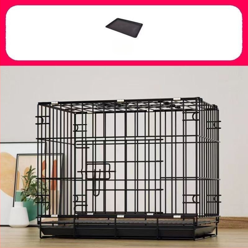 Összecsukható kutyaketrec kis kutyáknak és közepes méretű kutyáknak, teddy bichon corgi különleges háztartási beltéri vasketrec toalettel