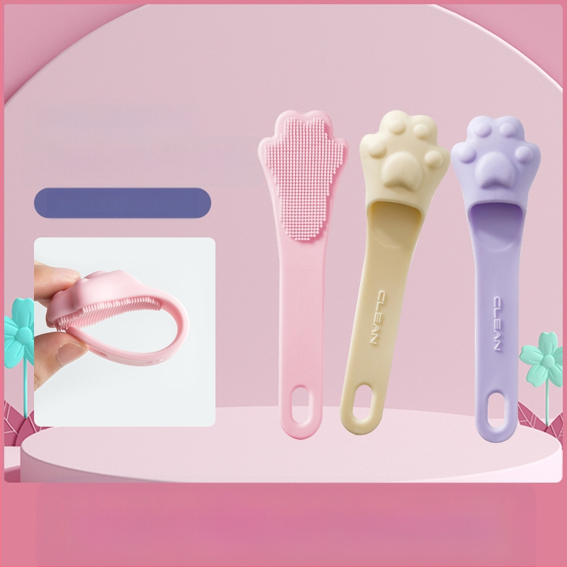 Piiriülene kuummüük kassiküünisega näopesuhari ninatiivaga ninapea hari pooride puhastamiseks pehme karvapuhastushari pehme sõrmehari