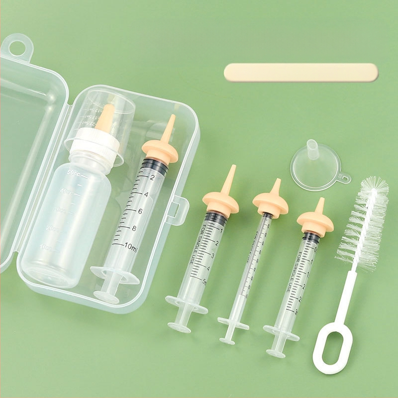 Kisállat gyógyszeradagoló palack kiscica kölyökkutya palack univerzális gyógyszeradagoló cseppentő mellbimbó újszülött kiscica etető kellékek