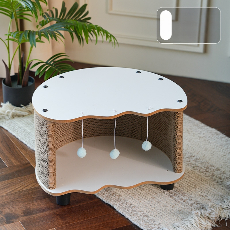 Nova daska za grebanje mačaka u obliku ljuske jajeta, mačje gnijezdo, integrirani stolić za kavu za dnevni boravak, univerzalna igračka otporna na habanje i prezriva za mačke