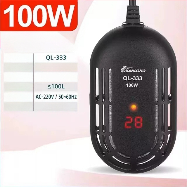 Akvariumo šildymo strypas, automatinis, pastovios temperatūros, mažas mini vėžliukas, šildymo strypas, tropinės žuvys, šviesus jūros vanduo, universalus kvarcinis, atsparus sprogimui.