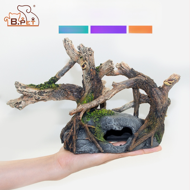 Rūpnīcas vairumtirdzniecības akvārija zivju tvertnes ainavu veidošanas zivju tvertnes dekorēšana krūmu simulācija krūmu rotājumi zivis un garneles Shelter House