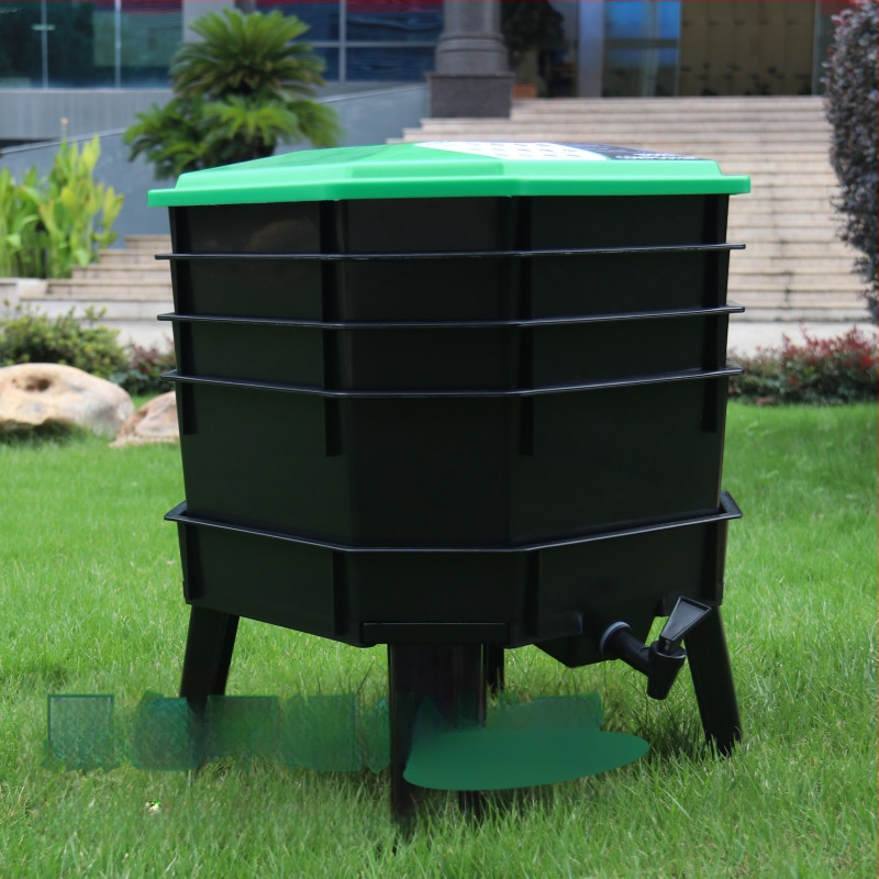 Tarpvalstybinė buitinė sliekų veisimo dėžė, virtuvės atliekos, sliekų mėšlas, sliekų komposto kibiras, daugiafunkcis padėklas, sliekų veisimo dėžė