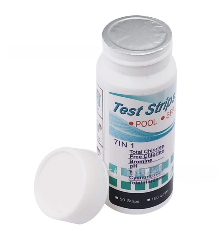Tiesioginiai gamykliniai pardavimai 7 viename baseino bandymo popierius pH bandymo popierius vandens kokybės bandymo popierius likutinio chloro pH vandens kokybės bandymo juostelė