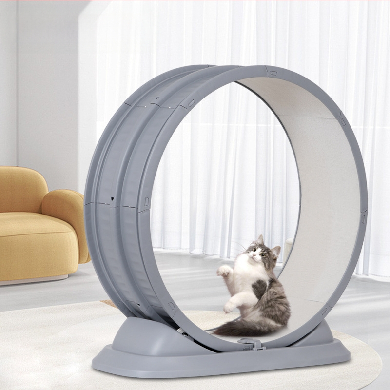 Tarpvalstybinis kačių bėgimo takelis naminių gyvūnėlių fitneso volelis su apsauga nuo suspaudimo sportinis bėgimo ratas katėms laipiojimo stovas kačių žaislai naminių gyvūnėlių reikmenys