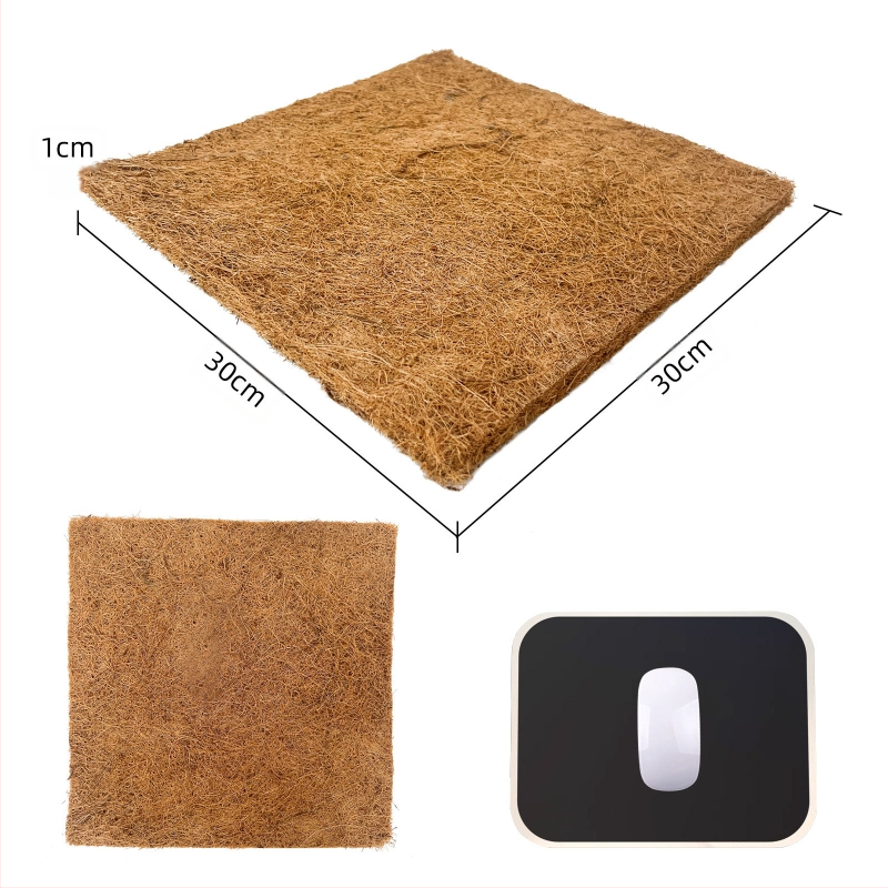 Kokosų palmių šilko augalo kvadratinis vandeniui atsparus antifrizas vištienos lizdas naminių gyvūnėlių lizdas rudas kilimėlis kiaušinių lizdo kilimėlis balandžių gyvūnų pluošto kilimėlis