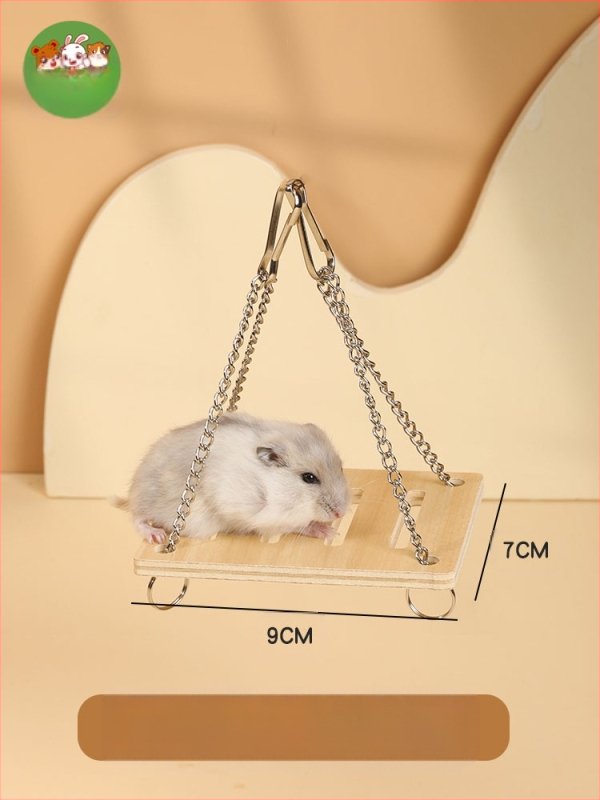 Zelta lāča mazā kāmīša platforma, kāpšanas kāpnes, kāpņu mēbeles, būra piederumi, ainavu rotaļlietas, dzīvības preces