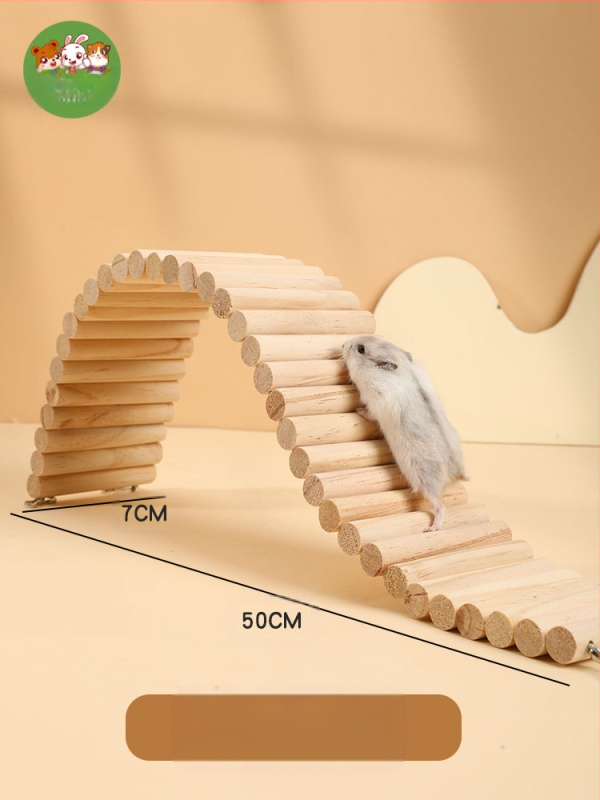 Zelta lāča mazā kāmīša platforma, kāpšanas kāpnes, kāpņu mēbeles, būra piederumi, ainavu rotaļlietas, dzīvības preces