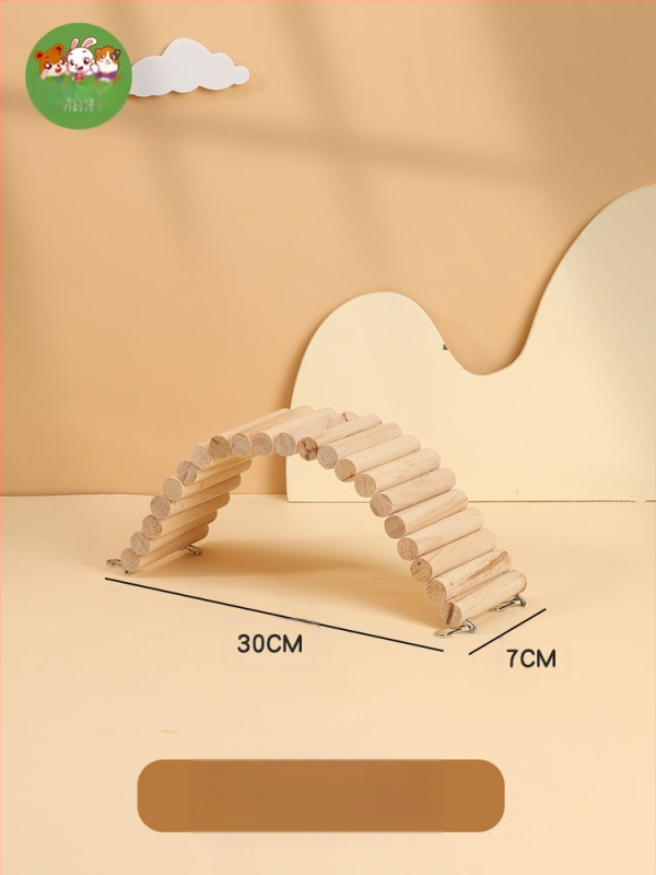 Zelta lāča mazā kāmīša platforma, kāpšanas kāpnes, kāpņu mēbeles, būra piederumi, ainavu rotaļlietas, dzīvības preces