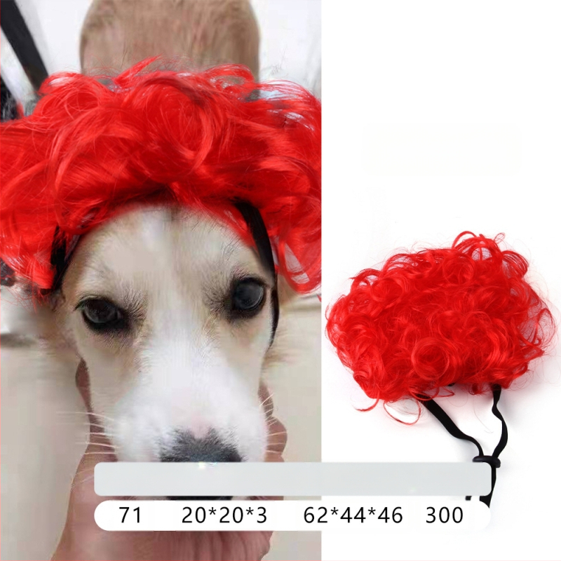 Naminio gyvūnėlio perukas, šuns, katės, tvarkingi kirpčiukai, sprogstamoji galva, meškiuko suknelė, juokingi šventiniai reikmenys