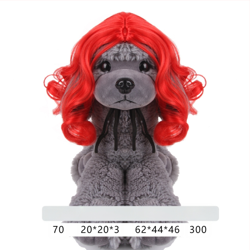 Naminio gyvūnėlio perukas, šuns, katės, tvarkingi kirpčiukai, sprogstamoji galva, meškiuko suknelė, juokingi šventiniai reikmenys