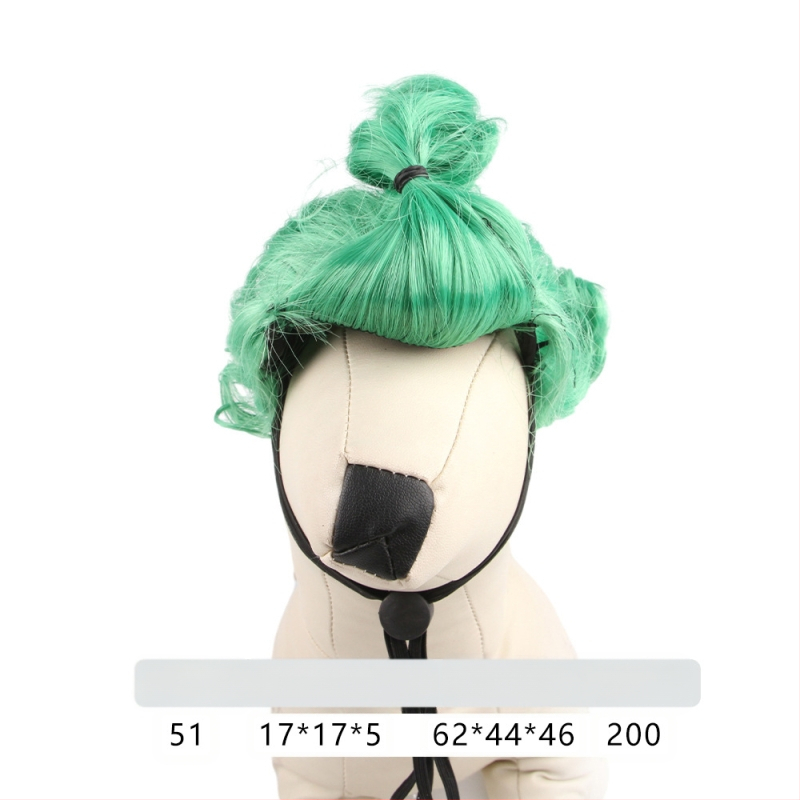 Naminio gyvūnėlio perukas, šuns, katės, tvarkingi kirpčiukai, sprogstamoji galva, meškiuko suknelė, juokingi šventiniai reikmenys