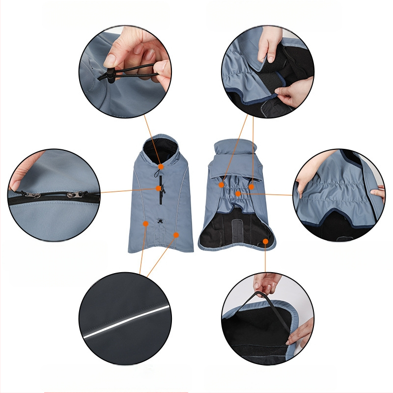 Väliskaubanduse uued talvised koerariided, paksendatud õues kasutatavad pehme kestaga joped, koerariided, puuvillast polsterdatud koerariided, lemmikloomatarbed