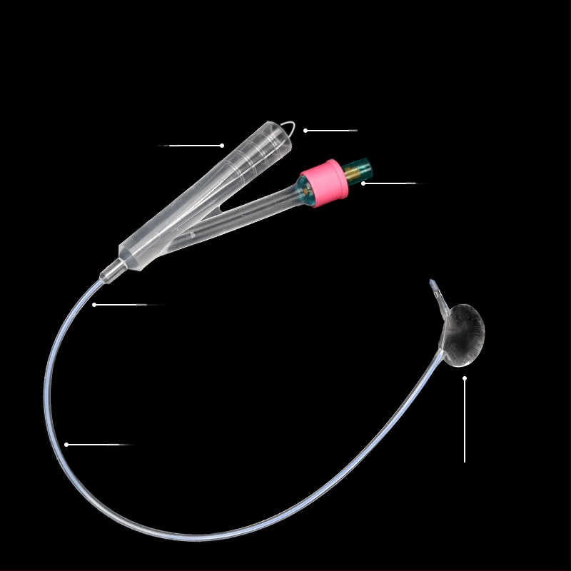 Eldobható kisállat katéter, dupla lumenű szilikon katéter kutyáknak, árnyékgolyós zacskóval, kutyapisilő zacskó