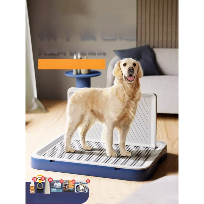 Šunų tualetas, didelis, plokščias, vidutinio ir mažo dydžio šunims, ypač didelis šlapimo padėklas, smėlio dubuo, specialus augintinių išmatoms, su sienele šuniui