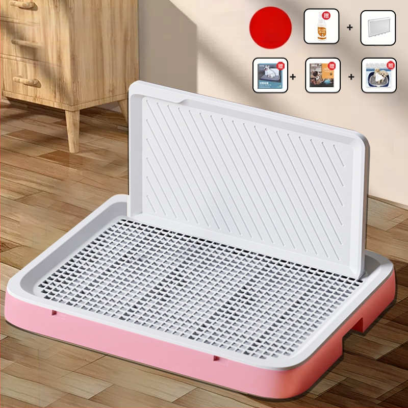 Šunų tualetas, didelis, plokščias, vidutinio ir mažo dydžio šunims, ypač didelis šlapimo padėklas, smėlio dubuo, specialus augintinių išmatoms, su sienele šuniui